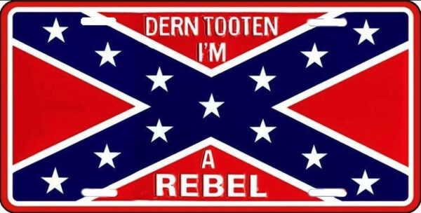 plaque immatriculation américaine drapeau confédéré rebel sudiste tête de mort (copie)
